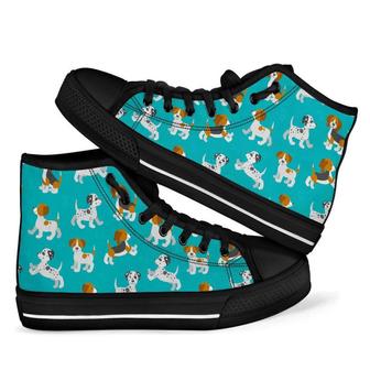 Beagle Dog Bone Men Women's High Top Shoes - Monsterry AU