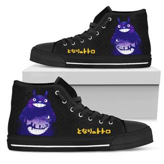 Beauty Totoro Sneakers High Top Shoes Anime Fan - Monsterry CA