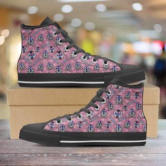 Beep-Boop Canvas High Top Shoes Sneakers - Monsterry AU