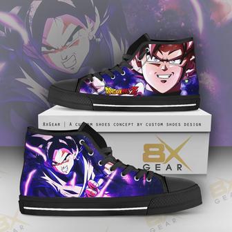 Black Goku Fighting High Top Shoes Dragon Ball Anime Gift Idea | Favorety DE