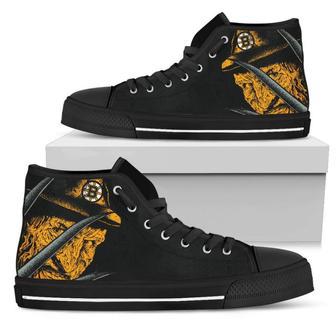 Boston Bruins Nightmare Freddy Colorful High Top Shoes | Favorety CA