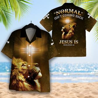 Normal Isn't Coming Back Jesus Is Shirt, Christian Jesus Aloha Hawaiian Shirt - Seseable