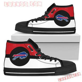 Bright Colours Open Sections Great Logo Buffalo Bills High Top Shoes Sport Sneakers | Favorety