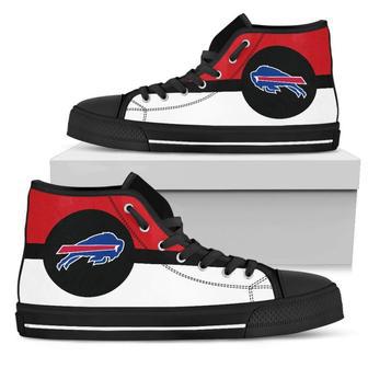 Bright Colours Open Sections Great Logo Buffalo Bills High Top Shoes | Favorety