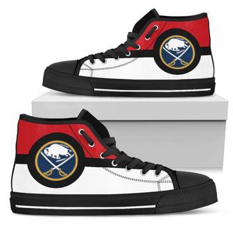 Bright Colours Open Sections Great Logo Buffalo Sabres High Top Shoes | Favorety CA