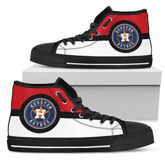 Bright Colours Open Sections Great Logo Houston Astros High Top Shoes | Favorety