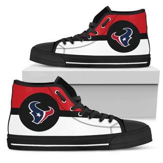 Bright Colours Open Sections Great Logo Houston Texans High Top Shoes | Favorety