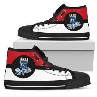 Bright Colours Open Sections Great Logo Kansas City Royals High Top Shoes | Favorety AU