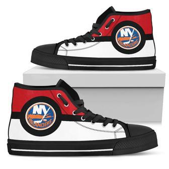 Bright Colours Open Sections Great Logo New York Islanders High Top Shoes | Favorety AU