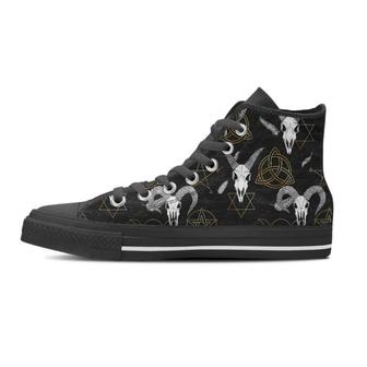 Capricorn Astrology Witch Gothic Women's High Top Shoes - Monsterry