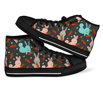 Carrot Rabbit Bunny Men Women'S High Top Shoes - Monsterry