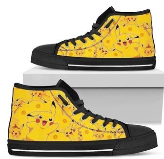 Charmander Poke For Man And Women Custom Canvas High Top Shoes - Monsterry