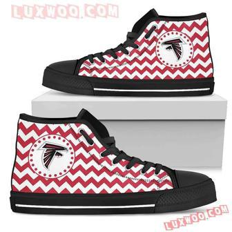 Chevron Broncos Atlanta Falcons High Top Shoes Sport Sneakers | Favorety UK