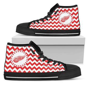 Chevron Broncos Detroit Red Wings High Top Shoes | Favorety DE