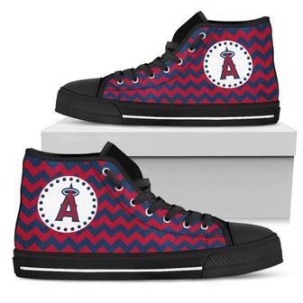 Chevron Broncos Los Angeles Angels High Top Shoes | Favorety CA