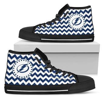 Chevron Broncos Tampa Bay Lightning High Top Shoes | Favorety UK