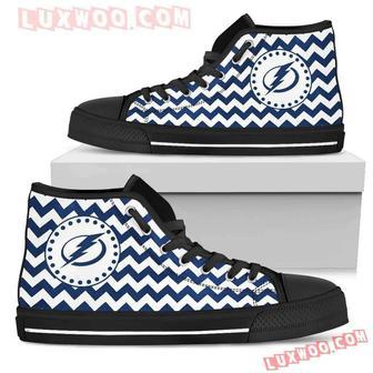 Chevron Broncos Tampa Bay Lightning High Top Shoes Sport Sneakers | Favorety AU