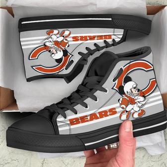 Chicago Bears Sneakers High Top Shoes Fan Gift | Favorety DE