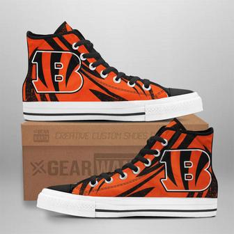 Cincinnati Bengals High Top Shoes Custom Sneakers Fan Gifts | Favorety CA