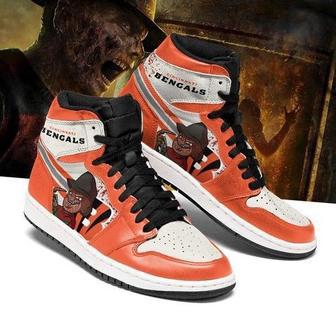 Cincinnati Bengals Horror Jordan High Top Shoes Sport Sneakers | Favorety UK