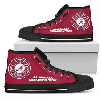 Circle Logo Alabama Crimson Tide High Top Shoes | Favorety AU