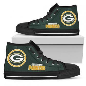 Circle Logo Green Bay Packers High Top Shoes | Favorety CA