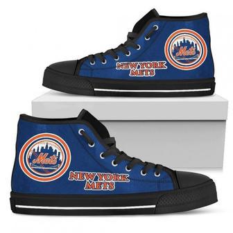 Circle Logo New York Mets High Top Shoes | Favorety AU