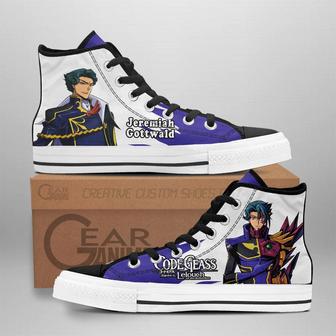 Code Geass Jeremiah Gottwald High Top Shoes Custom Anime Sneakers | Favorety