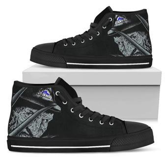 Colorado Rockies Nightmare Freddy Colorful High Top Shoes | Favorety CA