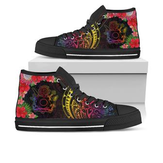 Cook Islands High Top Shoes - Tropical Hippie Style - Monsterry