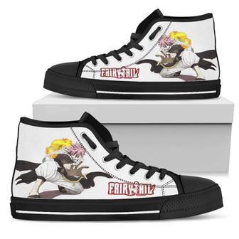 Cool Natsu Sneakers High Top Shoes Fairy Tail | Favorety DE