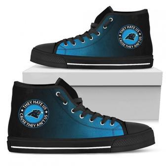 Cool They Hate Us Cause They Aint Us Carolina Panthers High Top Shoes | Favorety CA