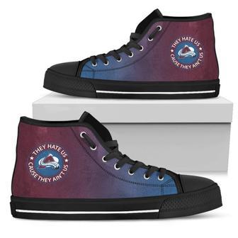 Cool They Hate Us Cause They Ain't Us Colorado Avalanche High Top Shoes | Favorety UK