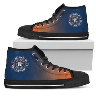 Cool They Hate Us Cause They Ain't Us Houston Astros High Top Shoes | Favorety UK