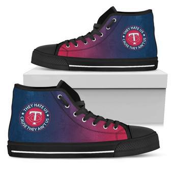 Cool They Hate Us Cause They Ain't Us Minnesota Twins High Top Shoes | Favorety UK