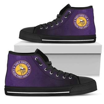 Cool They Hate Us Cause They Ain't Us Minnesota Vikings High Top Shoes | Favorety UK