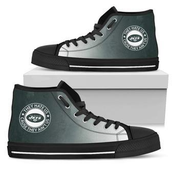 Cool They Hate Us Cause They Ain't Us New York Jets High Top Shoes | Favorety DE