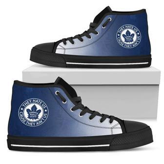 Cool They Hate Us Cause They Ain't Us Toronto Maple Leafs High Top Shoes | Favorety CA