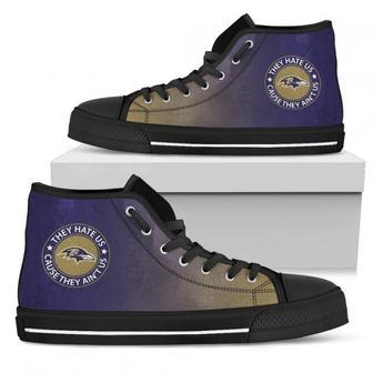 Cool They Hate Us Cause They Us Baltimore Ravens High Top Shoes | Favorety AU