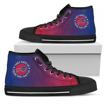 Cool They Hate Us Cause They Us Buffalo Bills High Top Shoes | Favorety
