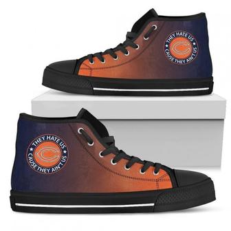 Cool They Hate Us Cause They Us Chicago Bears High Top Shoes | Favorety