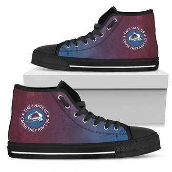 Cool They Hate Us Cause They Us Colorado Avalanche High Top Shoes | Favorety