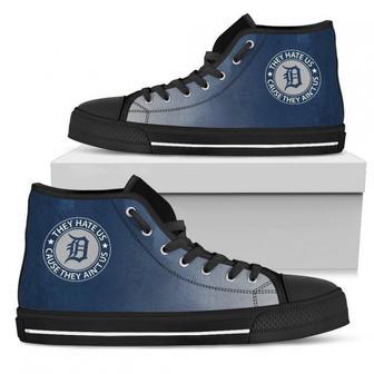 Cool They Hate Us Cause They Us Detroit Tigers High Top Shoes | Favorety UK