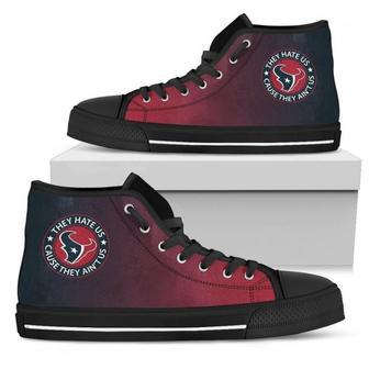 Cool They Hate Us Cause They Us Houston Texans High Top Shoes | Favorety CA