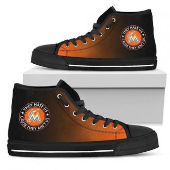 Cool They Hate Us Cause They Us Miami Marlins High Top Shoes | Favorety