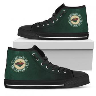 Cool They Hate Us Cause They Us Minnesota Wild High Top Shoes | Favorety