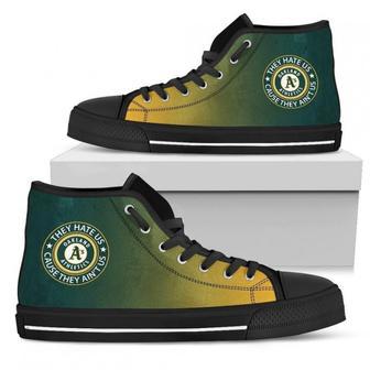 Cool They Hate Us Cause They Us Oakland Athletics High Top Shoes | Favorety