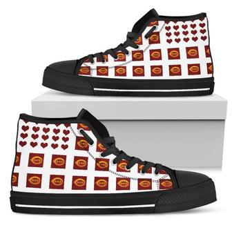 Cute Cincinnati Reds High Top Shoes Chocolate Lovely Gift Valentine | Favorety CA