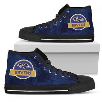 Cute Jurassic Park Baltimore Ravens High Top Shoes | Favorety AU