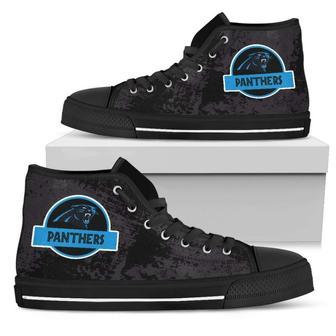 Cute Jurassic Park Carolina Panthers High Top Shoes | Favorety DE